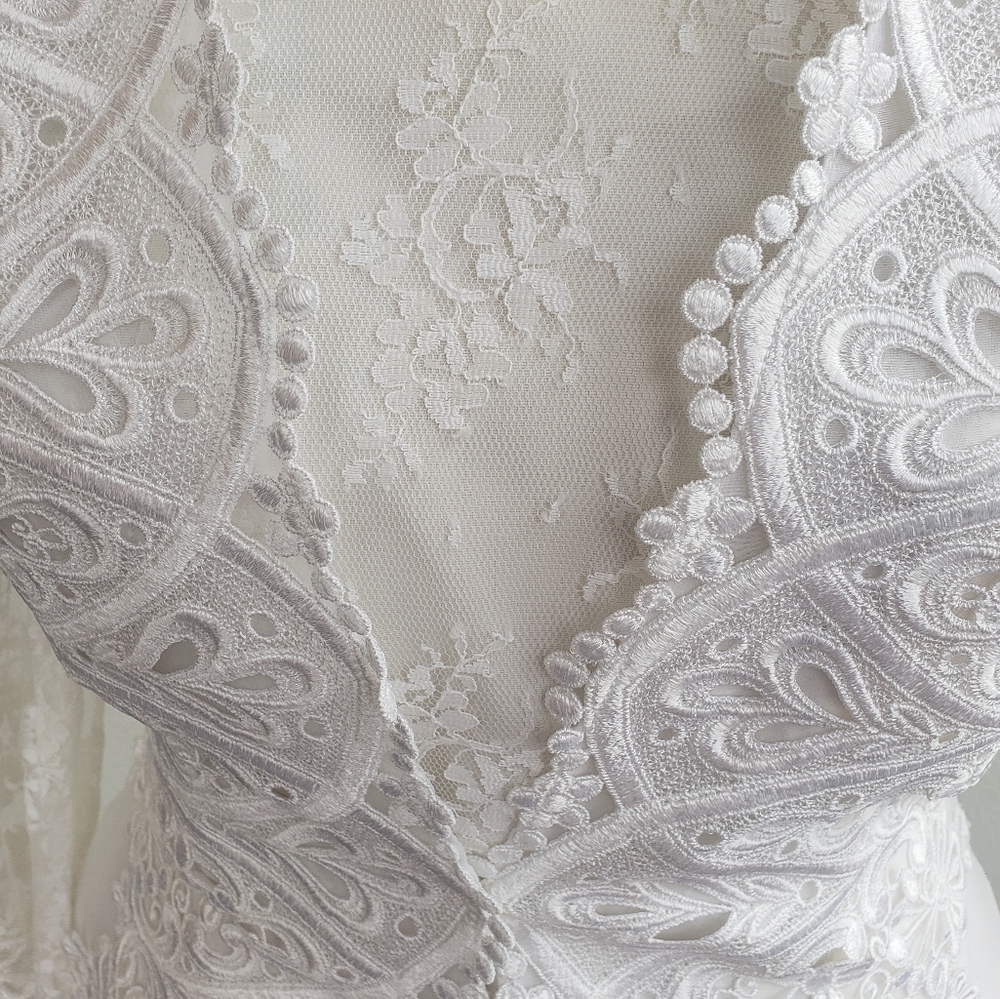 Jessica Mcclintock Gunne Sax Vintage Wedding Dress - Picture 5 of 16